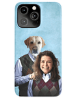 Funda para teléfono personalizada 'Step Doggo & Human (hembra)'