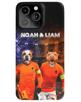 Funda personalizada para teléfono con 2 mascotas 'Holland Doggos'