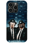 Funda personalizada para teléfono con 2 mascotas 'The Blues Doggos'