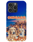Funda personalizada para teléfono con 2 mascotas 'Doggos Of Chicago'