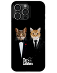 Funda personalizada para teléfono con 2 mascotas 'The Catfathers'
