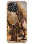 Funda personalizada para teléfono con 2 mascotas 'Yodogg & Jedi-Doggo'