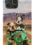 Funda personalizada para teléfono con 2 mascotas 'Kawadawgi Riders'