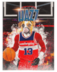 Manta personalizada para mascotas 'Washingdog Wizards'