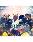 Póster personalizado para 3 mascotas "Tennessee Doggos"