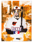 Póster personalizado para mascotas 'Baltimore Dogorioles'