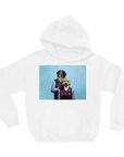Sudadera con capucha personalizada para 2 mascotas 'Step Doggo & Doggette'