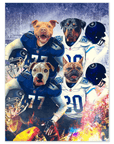 Póster personalizado para 4 mascotas "Tennessee Doggos"