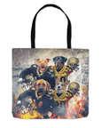 Bolsa de mano personalizada para 4 mascotas 'New Orleans Doggos'