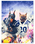 Póster personalizado para dos mascotas "Indianapolis Doggos"