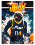 Póster de perro personalizado 'Utah Pawz'