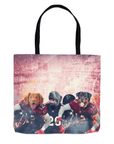 Bolsa de mano personalizada para 3 mascotas 'Atlanta Doggos'