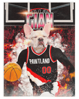 Manta personalizada para mascotas 'Pawtland Trail Blazers'