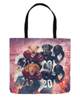 Bolsa de mano personalizada para 4 mascotas 'Atlanta Doggos'