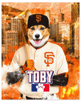 Póster de mascota personalizado de los San Francisco Giants