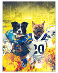 Póster personalizado para dos mascotas "San Diego Doggos"