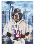 Manta personalizada para mascotas "Seattle Mariners Doggos"