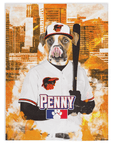 Manta personalizada para mascotas 'Baltimore Dogorioles'