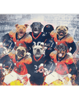 Manta personalizada para 6 mascotas "Denver Doggos"