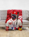 Manta personalizada para mascotas 'Washington Nationpaws'