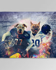 Manta personalizada para dos mascotas "Tennessee Doggos"