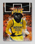 Manta personalizada para mascotas con el logo de Indiana Pacers Doggos