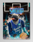Manta personalizada para mascotas 'Charlotte Hornets Doggos'