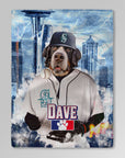 Manta personalizada para mascotas "Seattle Mariners Doggos"