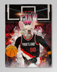 Manta personalizada para mascotas 'Pawtland Trail Blazers'