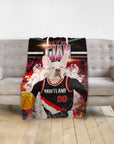 Manta personalizada para mascotas 'Pawtland Trail Blazers'