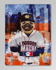 Manta personalizada para mascotas "Houston Astro Doggos"