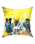 Cojín personalizado para 3 mascotas "San Diego Doggos"