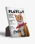 Lienzo personalizado para mascotas 'Playcat'