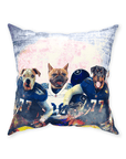 Cojín personalizado para 3 mascotas "Tennessee Doggos"