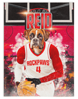 Manta personalizada para mascotas "Houston Rockpaws"