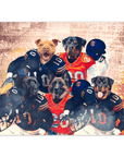 Póster personalizado de 5 mascotas "Chicago Doggos"
