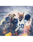 Manta personalizada para dos mascotas "Tennessee Doggos"