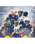 Manta personalizada para 5 mascotas "Tennessee Doggos"