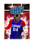 Lienzo personalizado para mascotas de pie 'LA Clippaws'