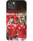 'Denmark Doggos' Funda personalizada para teléfono con 2 mascotas