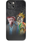 Funda personalizada para teléfono con 2 mascotas '2Paw And Notorious DOG'