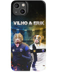 Funda personalizada para teléfono con 2 mascotas 'Finland Doggos'