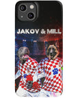 'Croatia Doggos' Funda personalizada para teléfono con 2 mascotas
