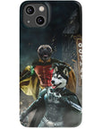 Funda personalizada para teléfono con 2 mascotas 'Bat Dog & Robpaw'