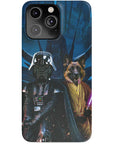 Funda personalizada para teléfono con 2 mascotas 'Darth Woofer & Jedi-Doggo'