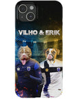 Funda personalizada para teléfono con 2 mascotas 'Finland Doggos'