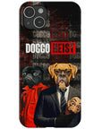 Funda personalizada para teléfono con 2 mascotas 'Doggo Heist'