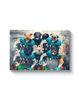 Lienzo personalizado para 6 mascotas 'Jacksonville Doggos'