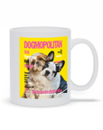 Taza personalizada para 2 mascotas 'Dogmopolitan'