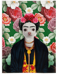Manta personalizada para mascotas 'Frida Doggo'